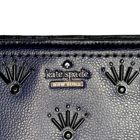 KATE SPADE BRAYLON WALLET PATTERSON DRIVE EMBELLISHED BLAZER BLUE - Picture 4 of 11